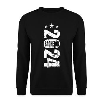 Bachelor 2024 - Unisex Pullover - Schwarz - Vorne - Alina (178cm) & Michal (187cm)