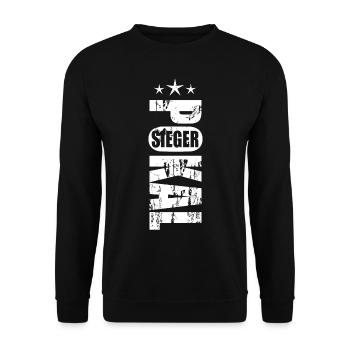 Pokalsieger 2026 - Unisex Pullover - Schwarz - Vorne - Alina (178cm) & Michal (187cm)