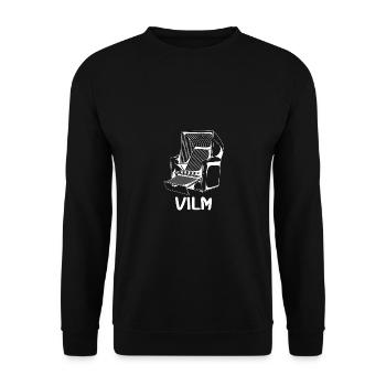 VILM STRANDKORB - Unisex Pullover - Schwarz - Vorne - Alina (178cm) & Michal (187cm)
