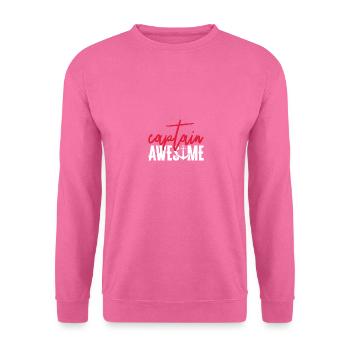 Captain Awesome Funny Sailing Boating - Unisex Pullover - Pink - Vorne