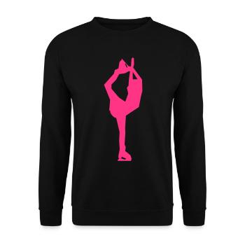 figure skating - Unisex Sweatshirt - black - Front - Alina (178cm) & Michal (187cm)