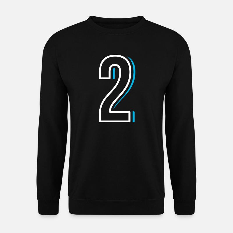 Nummer 2 - Zwei - Unisex Pullover - Schwarz