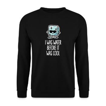 Cool Cartoon with Sunglasses Heat Wave - Unisex Sweatshirt - black - Front - Alina (178cm) & Michal (187cm)