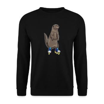 Patins en ligne Otter Patins en ligne - Sweat-shirt Unisexe - noir - Devant - Alina (178cm) & Michal (187cm)