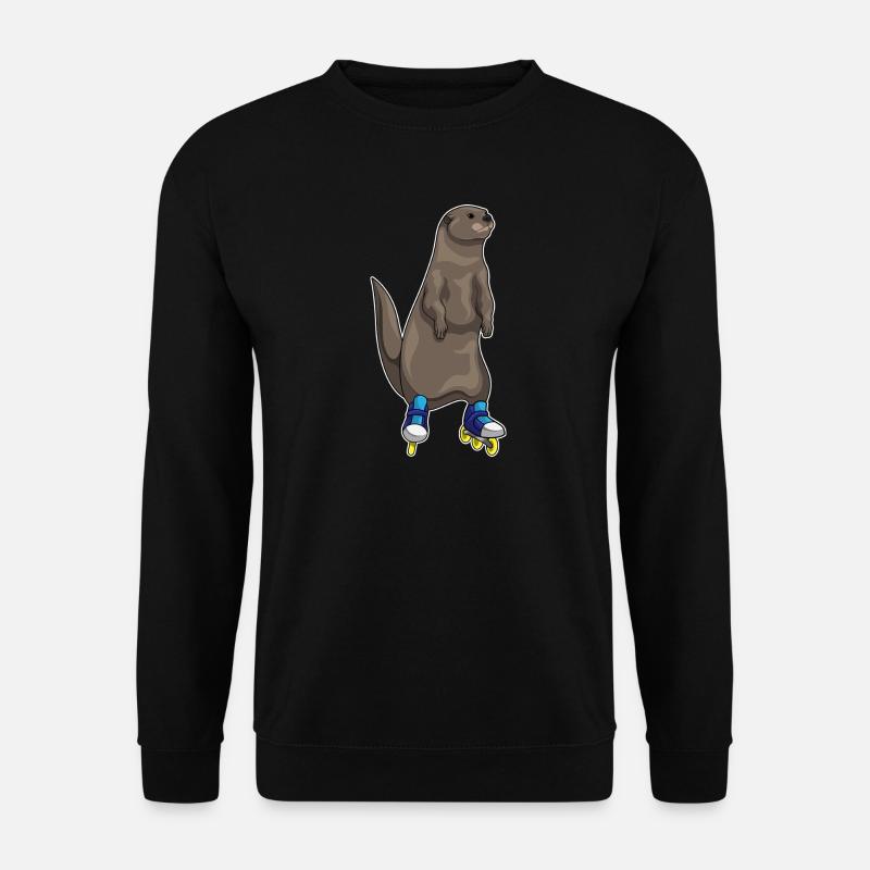 Otter Inline skating Inline skates - Unisex Pullover - Schwarz