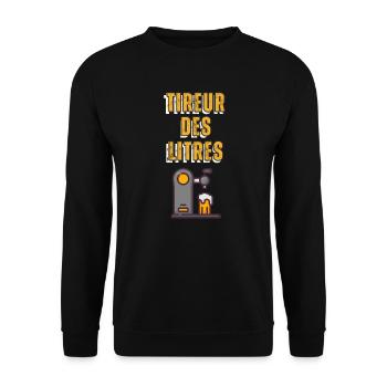 Liter Shooter. Humor birthday gift party - Unisex Sweatshirt - black - Front - Alina (178cm) & Michal (187cm)