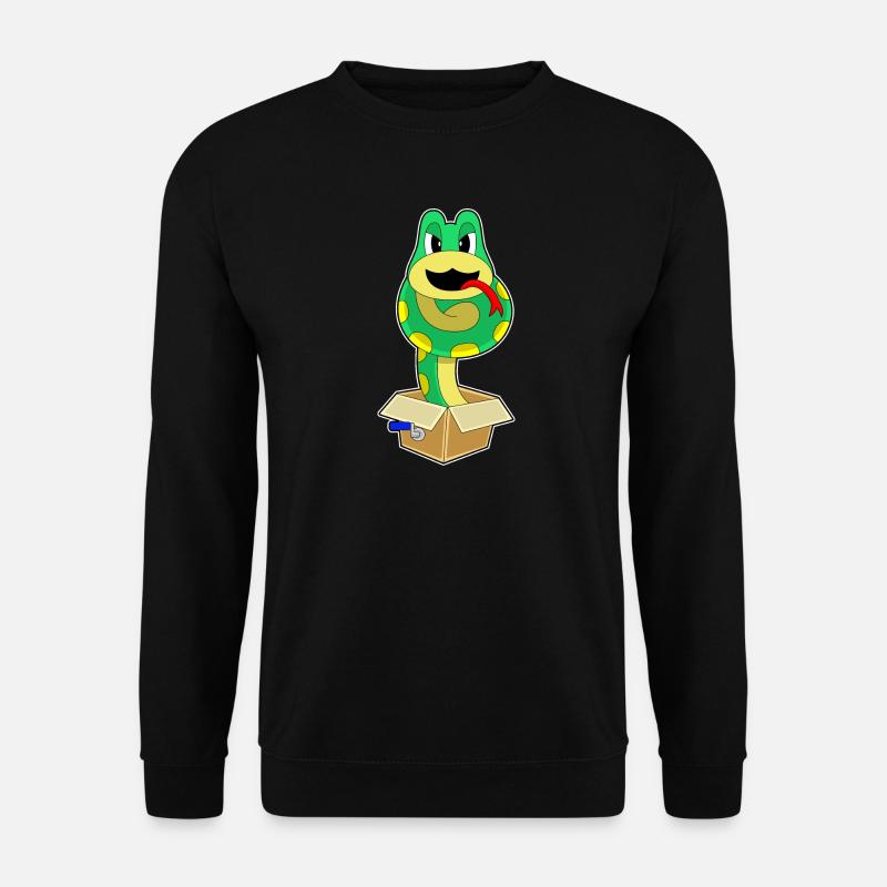 Schlange Box - Unisex Pullover - Schwarz