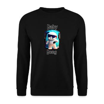 Baby Chill Mascot - Unisex Sweatshirt - black - Front - Alina (178cm) & Michal (187cm)