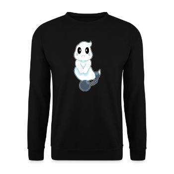 Prisonnier fantôme d’Halloween - Sweat-shirt Unisexe - noir - Devant - Alina (178cm) & Michal (187cm)