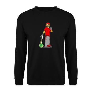 Clown with Sweets - Unisex Pullover - Schwarz - Vorne - Alina (178cm) & Michal (187cm)