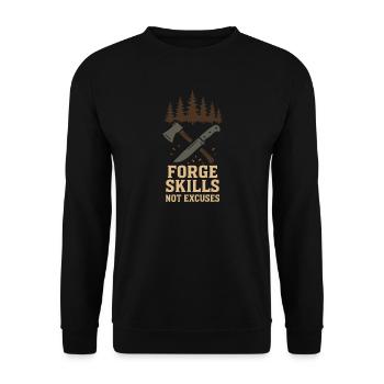 Survival Powers Boscroon Ferocious Abilities - Unisex Sweatshirt - black - Front - Alina (178cm) & Michal (187cm)