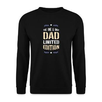Seulement Papa Édition Limitée - Sweat-shirt Unisexe - noir - Devant - Alina (178cm) & Michal (187cm)