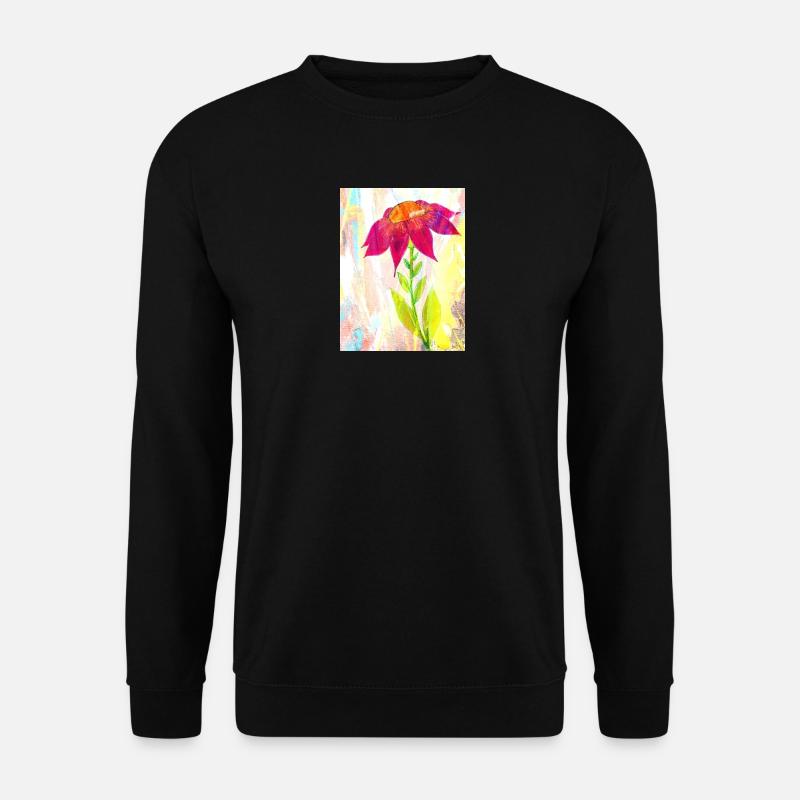 Eine Blume - Unisex Pullover - Schwarz