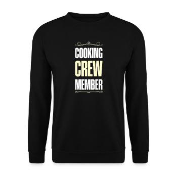 Cooking Crew - Unisex Pullover - Schwarz - Vorne - Alina (178cm) & Michal (187cm)