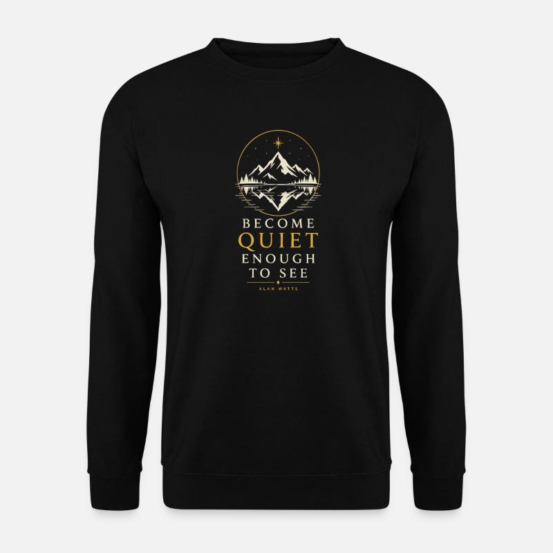 Quiet Mountain Reflection - Unisex Sweatshirt - black