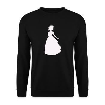 Princesse en robe de bal - Sweat-shirt Unisexe - noir - Devant - Alina (178cm) & Michal (187cm)