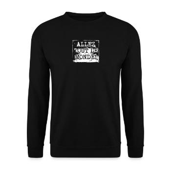 Allez tout le monde! - Unisex Pullover - Schwarz - Vorne - Alina (178cm) & Michal (187cm)