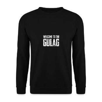 Gulag Warzone King Gamer Meme Idée cadeau - Sweat-shirt Unisexe - noir - Devant - Alina (178cm) & Michal (187cm)