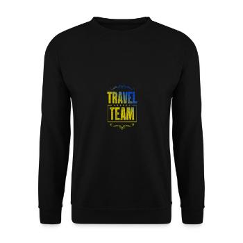 Travel Crew - Unisex Pullover - Schwarz - Vorne - Alina (178cm) & Michal (187cm)
