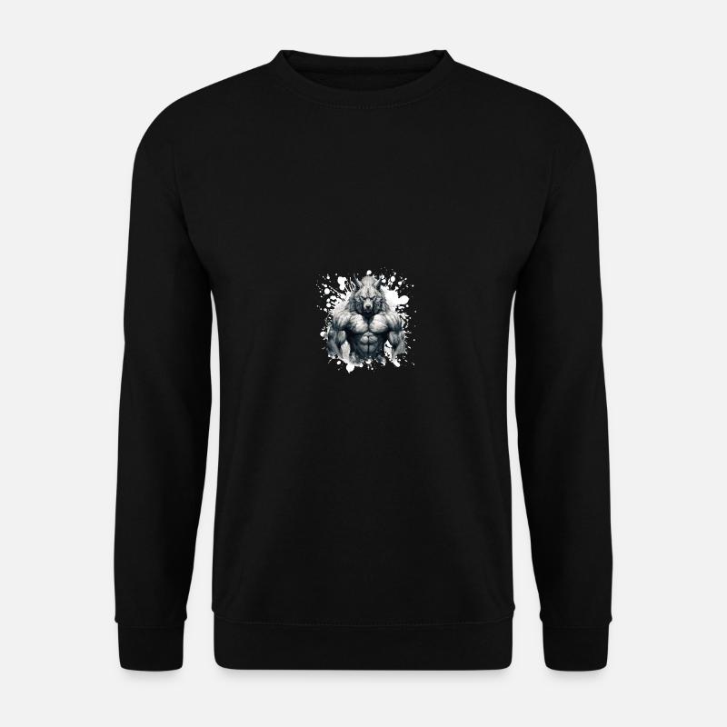 Wolf Muscles - Unisex Sweatshirt - black