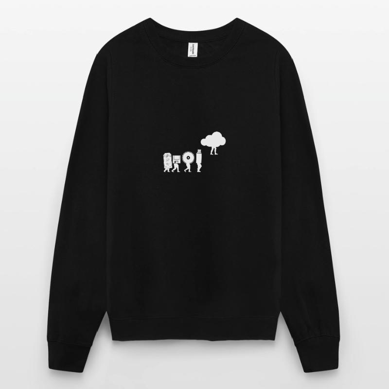 Evolution of Data Storage Coding Computer Cloud Unisex Sweatshirt