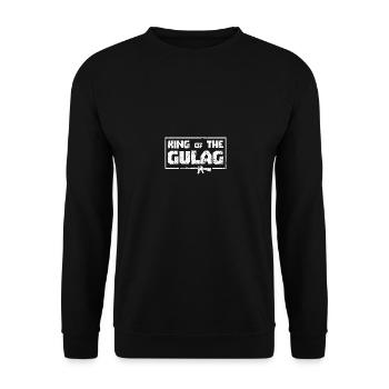 Gulag Warzone King Gamer Meme Idée cadeau - Sweat-shirt Unisexe - noir - Devant - Alina (178cm) & Michal (187cm)