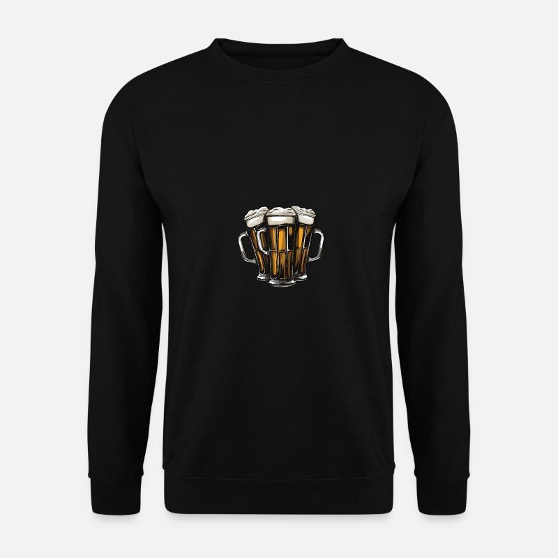 Bier Gläser - Unisex Pullover - Schwarz