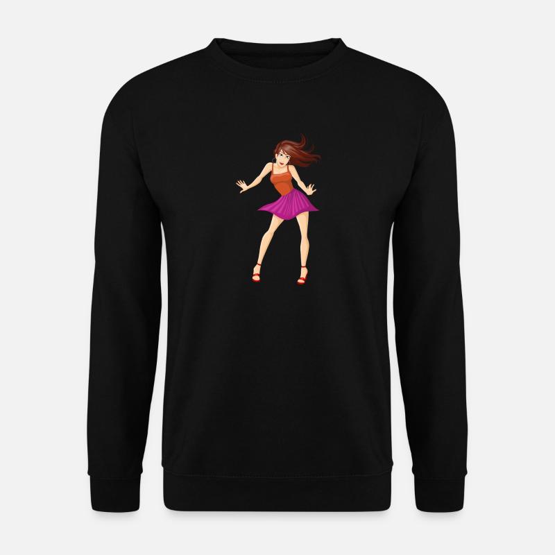 girl tanzen mädel - Unisex Pullover - Schwarz