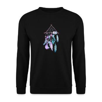 attrapeur de rêve - Sweat-shirt Unisexe - noir - Devant - Alina (178cm) & Michal (187cm)