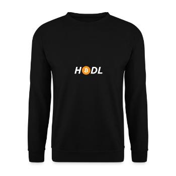 Bitcoin Satoshi Nakamoto Ethereum Krypto - Unisex Pullover - Schwarz - Vorne - Alina (178cm) & Michal (187cm)