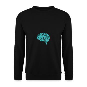 anatomie cérébrale organe du corps médecine humaine cellules - Sweat-shirt Unisexe - noir - Devant - Alina (178cm) & Michal (187cm)