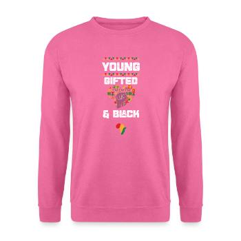 Jeunes surdoués et noirs - Sweat-shirt Unisexe - rose - Devant