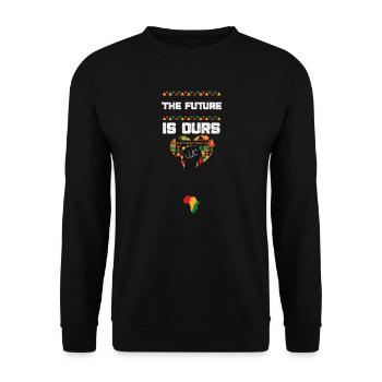 The Future is Ours - Unisex Pullover - Schwarz - Vorne - Alina (178cm) & Michal (187cm)