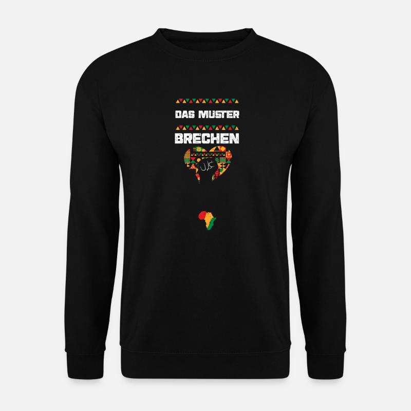 Das Muster brechen - Unisex Pullover - Schwarz