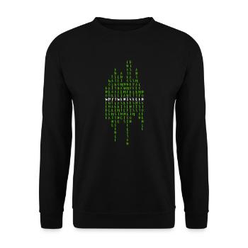 Why I went VEGAN 1a - Unisex Sweatshirt - black - Front - Alina (178cm) & Michal (187cm)