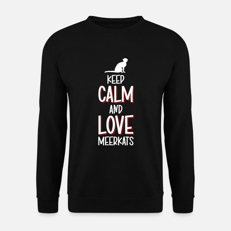 Erdmännchen Tier Lustig - Unisex Pullover - Schwarz