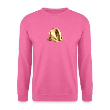 Alpha and Omega Symbol - Beginning and End - Unisex Sweatshirt - pink - Front
