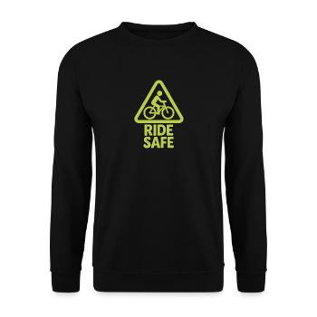Ride Safe - Unisex Pullover - Schwarz - Vorne - Alina (178cm) & Michal (187cm)