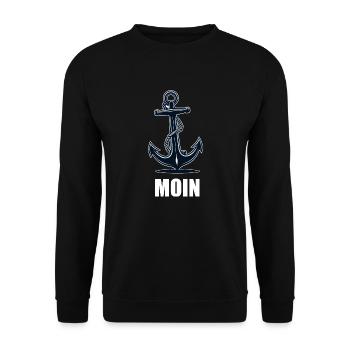 Moin Anker - Unisex Pullover - Schwarz - Vorne - Alina (178cm) & Michal (187cm)