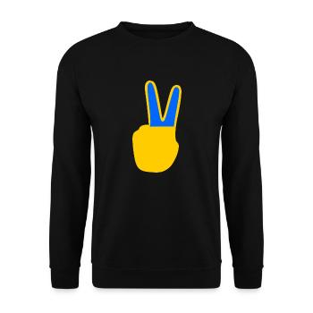 Ukraine - Unisex Sweatshirt - black - Front - Alina (178cm) & Michal (187cm)