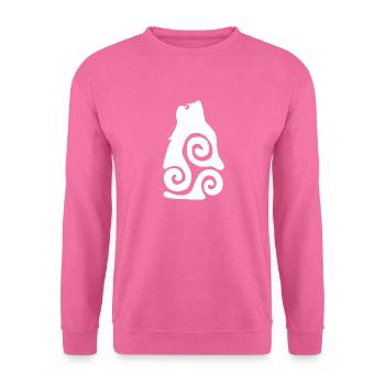 Wolf Tribal Hurlement - Sweat-shirt Unisexe - rose - Devant