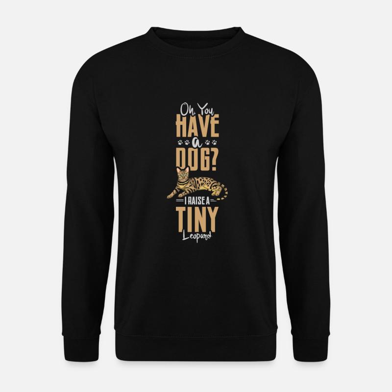 Chat du Bengale - Sweat-shirt Unisexe - noir