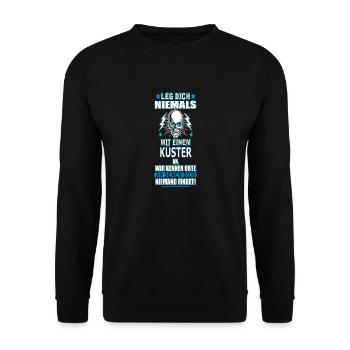 KÜSTER - Unisex Pullover - Schwarz - Vorne - Alina (178cm) & Michal (187cm)