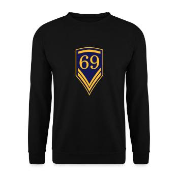 69 - Unisex Pullover - Schwarz - Vorne - Alina (178cm) & Michal (187cm)