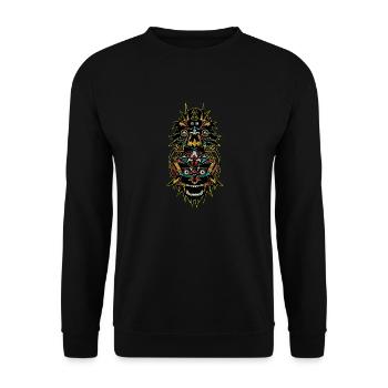 TOTEM TECHNO - Sweat-shirt Unisexe - noir - Devant - Alina (178cm) & Michal (187cm)