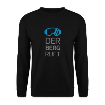 Der Berg ruft! Skifahrer T-shirt - Unisex Pullover - Schwarz - Vorne - Alina (178cm) & Michal (187cm)