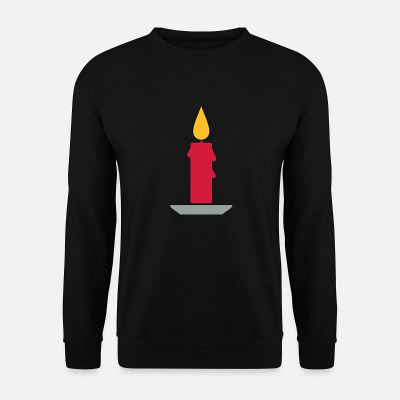 Kerze - Unisex Pullover - Schwarz