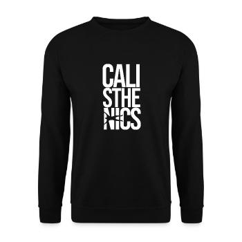 calisthenics - Unisex Sweatshirt - black - Front - Alina (178cm) & Michal (187cm)