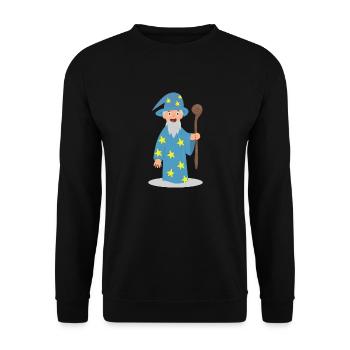 Magier - Unisex Pullover - Schwarz - Vorne - Alina (178cm) & Michal (187cm)
