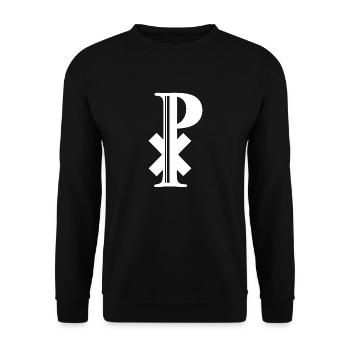Augustus - Unisex Sweatshirt - black - Front - Alina (178cm) & Michal (187cm)